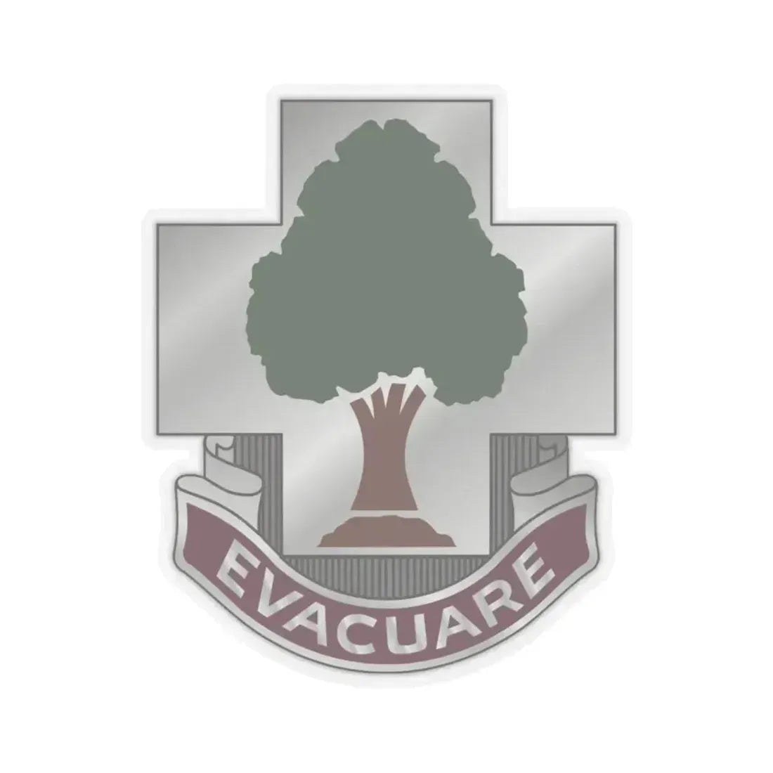 115 Field Hospital (U.S. Army) STICKER Vinyl Kiss-Cut Decal 6 Inch Transparent - The Sticker Space