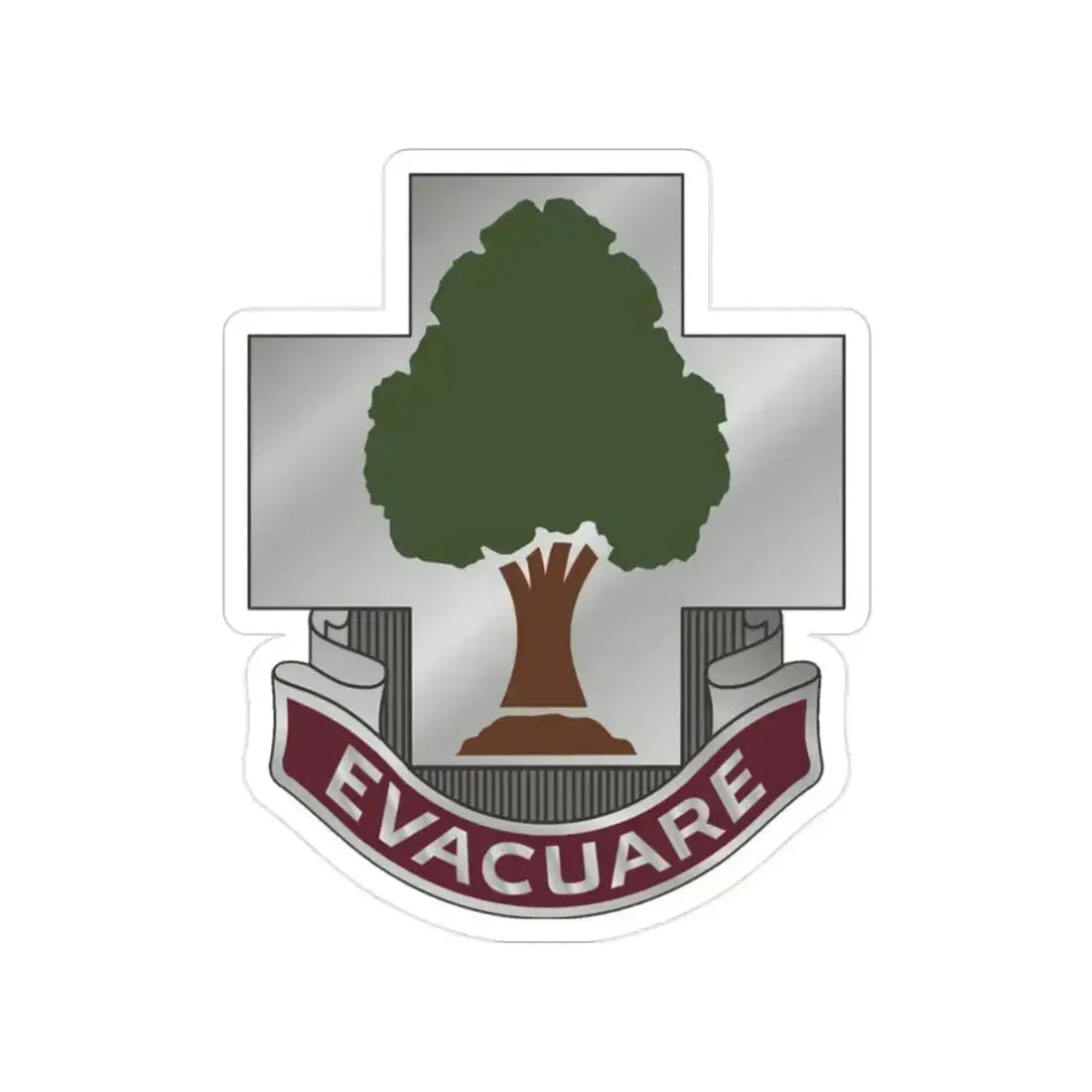 115 Field Hospital (U.S. Army) Transparent STICKER Die-Cut Vinyl Decal 2 Inch - The Sticker Space