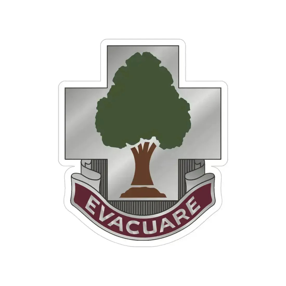 115 Field Hospital (U.S. Army) Transparent STICKER Die-Cut Vinyl Decal 4 Inch - The Sticker Space