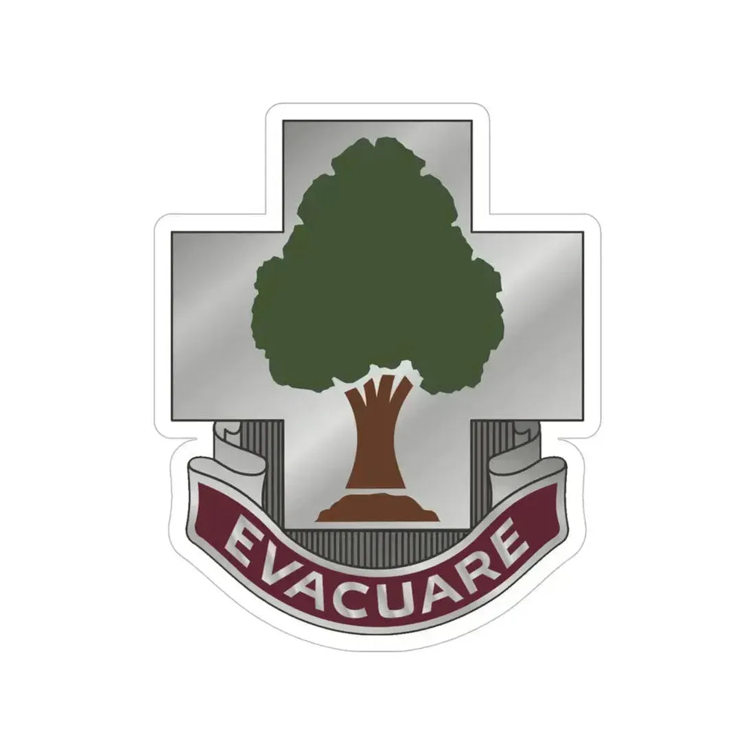 115 Field Hospital (U.S. Army) Transparent STICKER Die-Cut Vinyl Decal 5 Inch - The Sticker Space