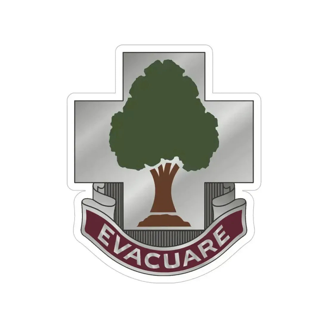 115 Field Hospital (U.S. Army) Transparent STICKER Die-Cut Vinyl Decal 6 Inch - The Sticker Space