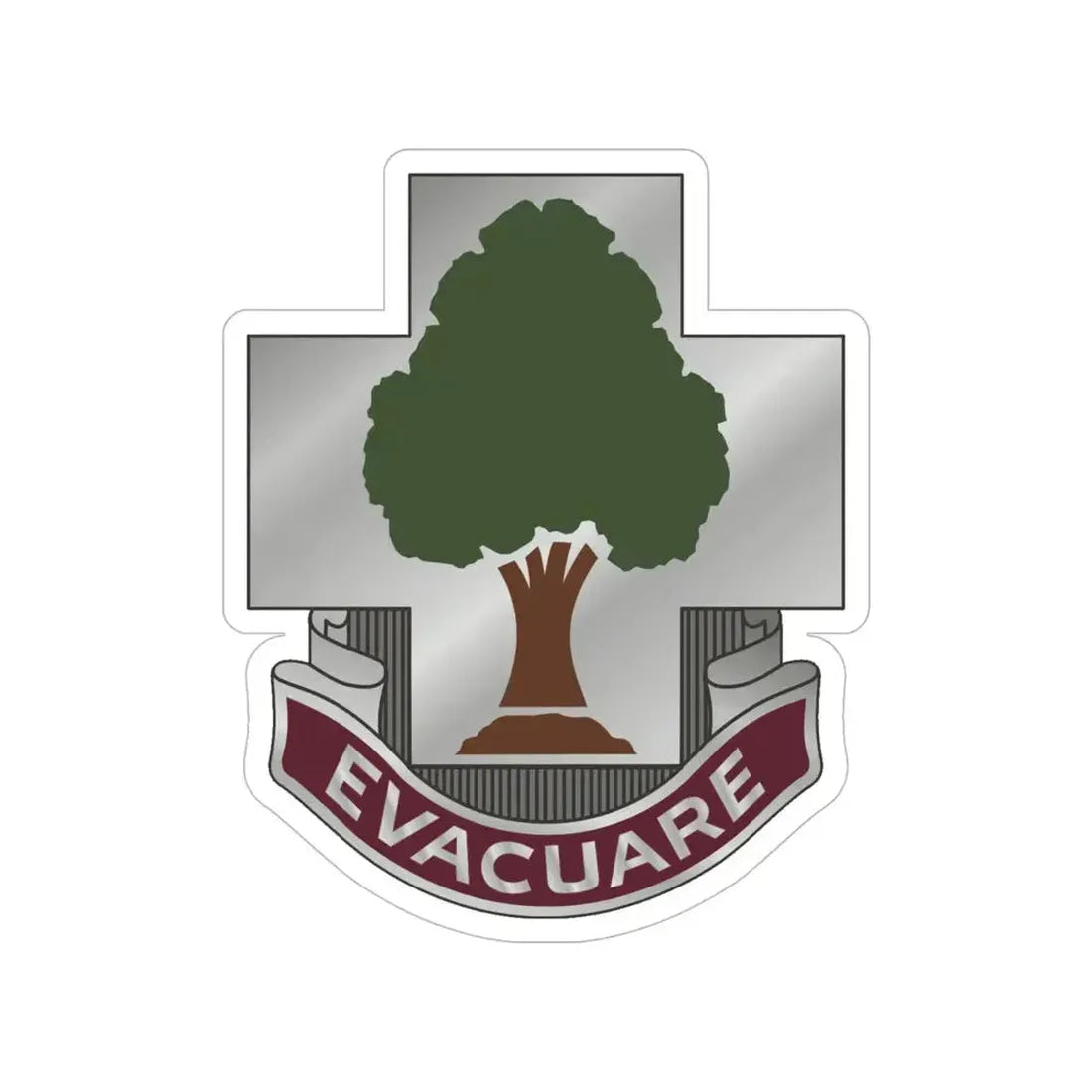 115 Field Hospital (U.S. Army) Transparent STICKER Die-Cut Vinyl Decal - The Sticker Space