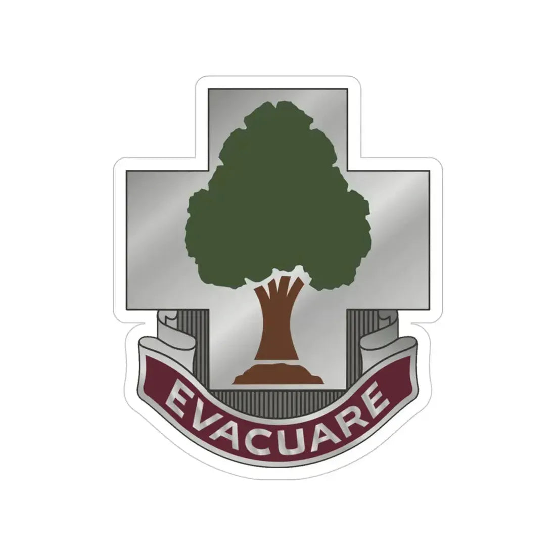 115 Field Hospital (U.S. Army) Transparent STICKER Die-Cut Vinyl Decal - The Sticker Space