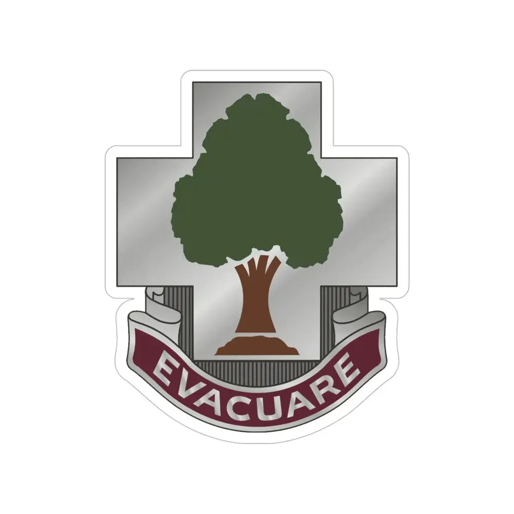 115 Field Hospital (U.S. Army) Transparent STICKER Die-Cut Vinyl Decal - The Sticker Space