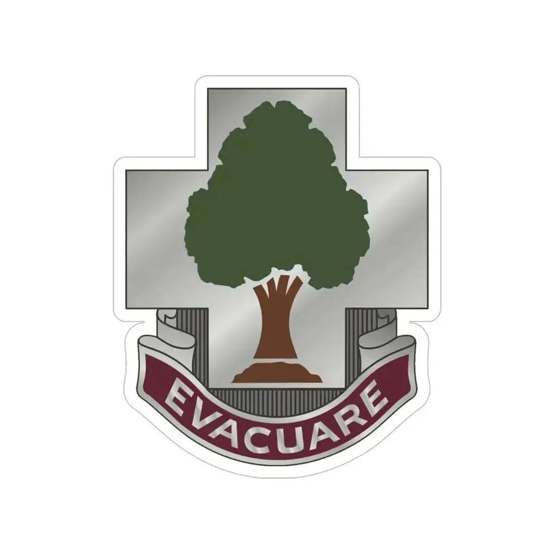 115 Field Hospital (U.S. Army) Transparent STICKER Die-Cut Vinyl Decal - The Sticker Space