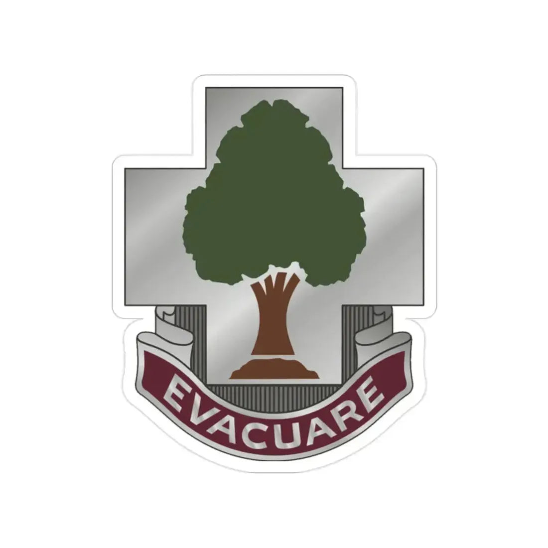 115 Field Hospital (U.S. Army) Transparent STICKER Die-Cut Vinyl Decal - The Sticker Space