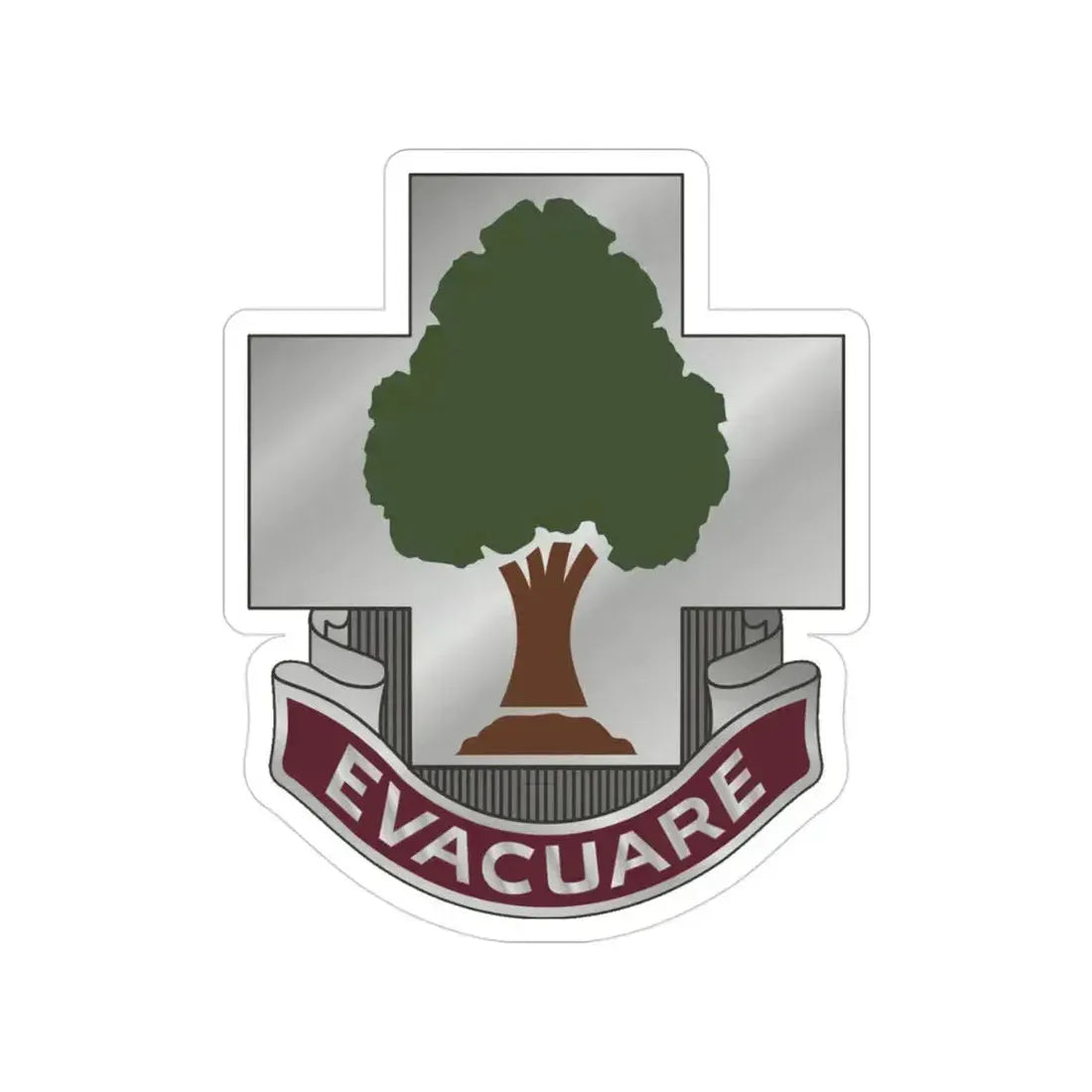 115 Field Hospital (U.S. Army) Transparent STICKER Die-Cut Vinyl Decal - The Sticker Space