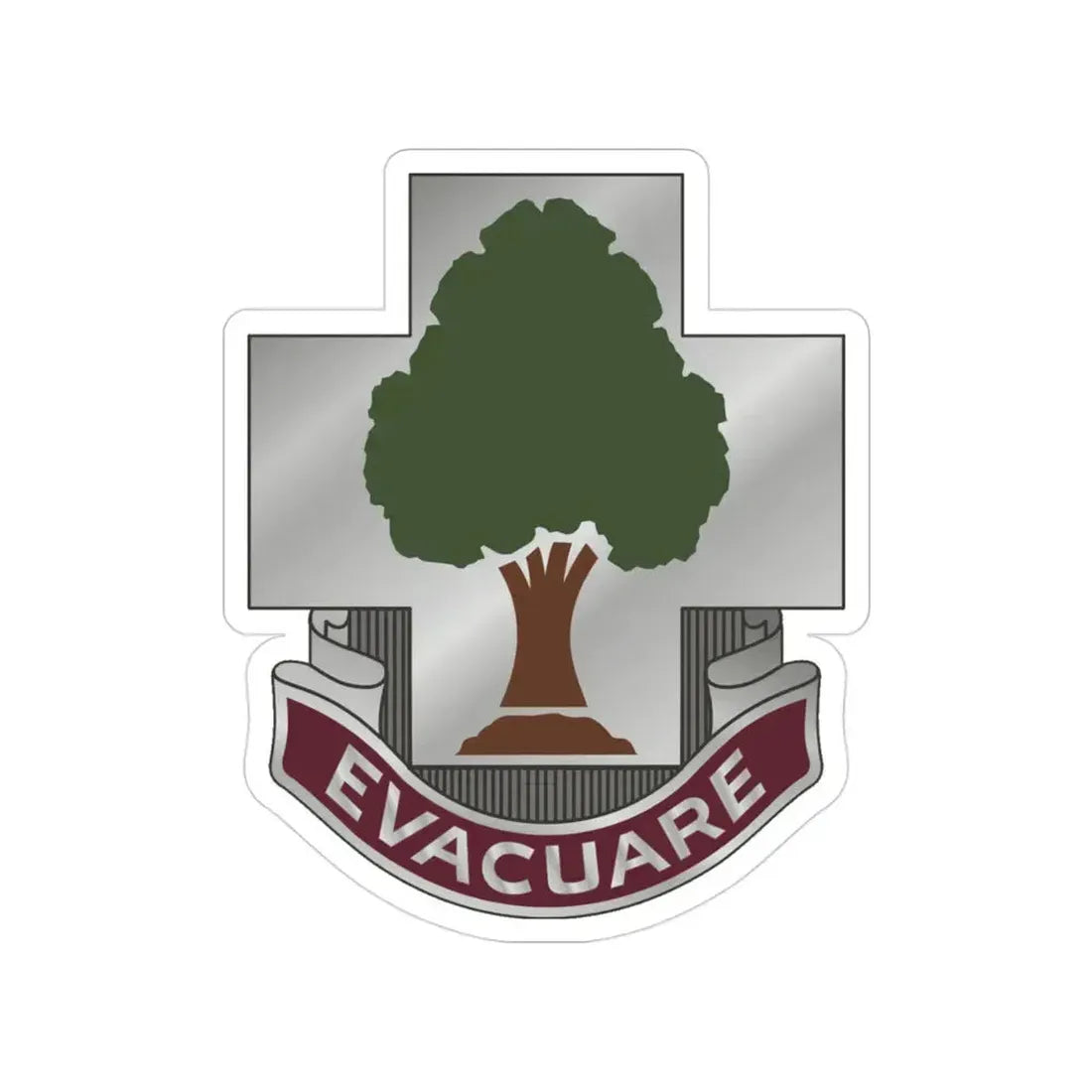 115 Field Hospital (U.S. Army) Transparent STICKER Die-Cut Vinyl Decal - The Sticker Space