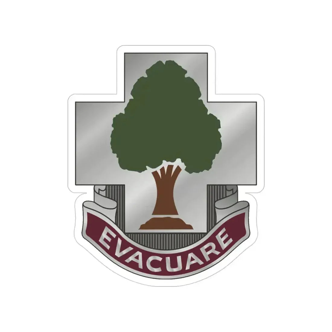 115 Field Hospital (U.S. Army) Transparent STICKER Die-Cut Vinyl Decal - The Sticker Space