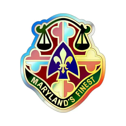 115 Military Police Battalion (U.S. Army) Holographic STICKER Die-Cut Vinyl Decal 6 Inch Holographic - The Sticker Space