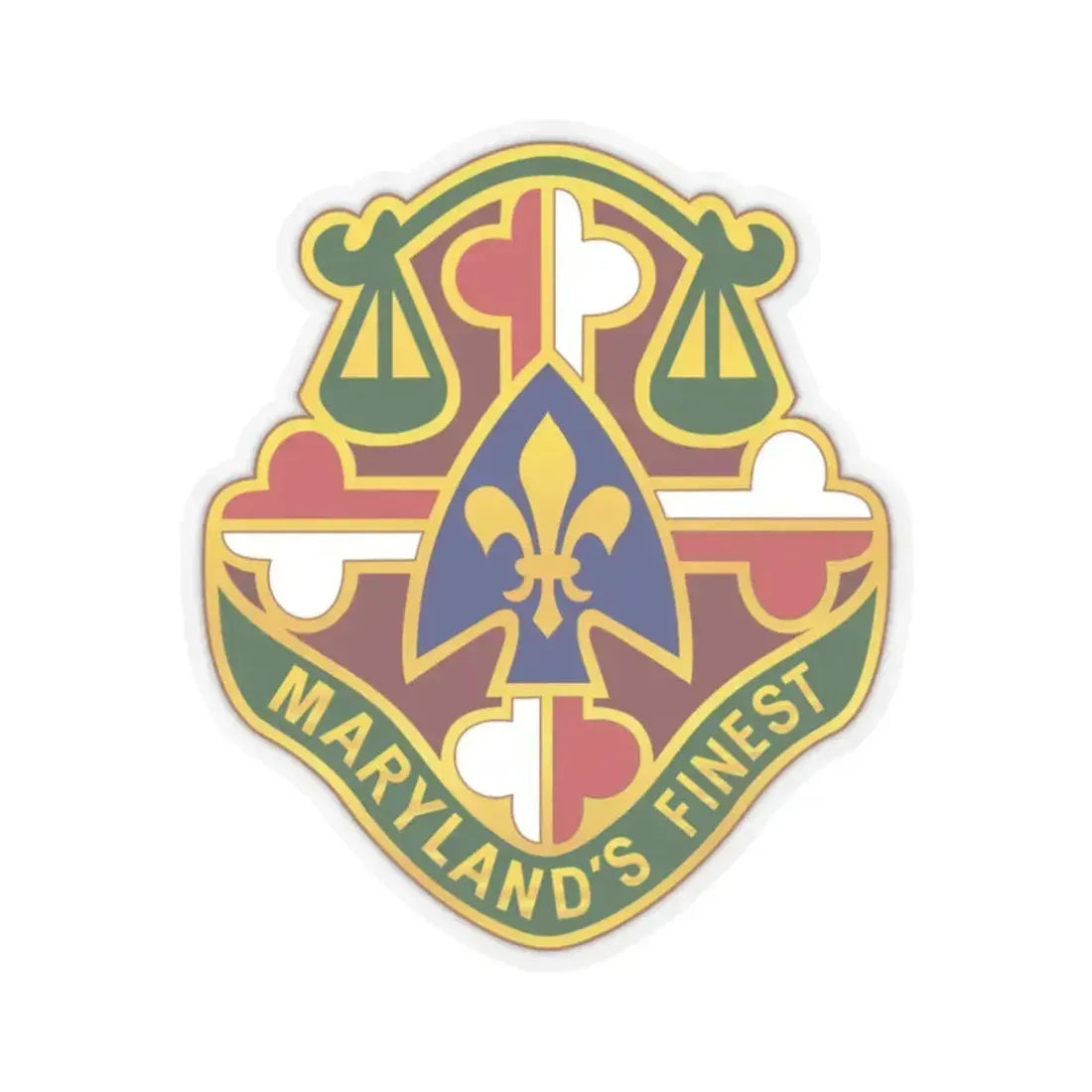 115 Military Police Battalion (U.S. Army) STICKER Vinyl Kiss-Cut Decal 2 Inch Transparent - The Sticker Space