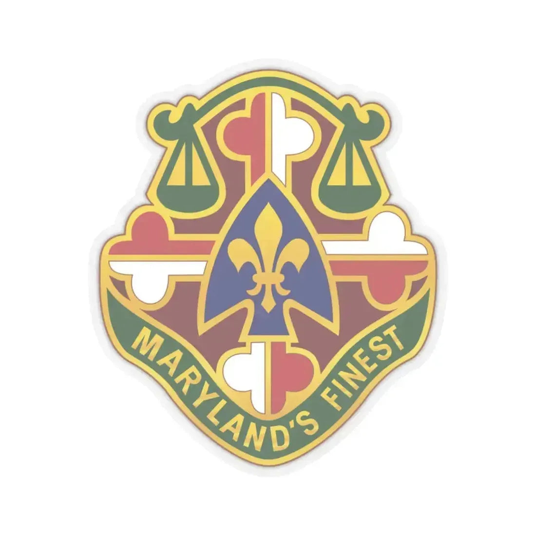 115 Military Police Battalion (U.S. Army) STICKER Vinyl Kiss-Cut Decal 4 Inch Transparent - The Sticker Space
