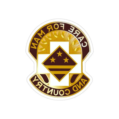 115 Surgical Hospital (U.S. Army) REVERSE PRINT Transparent Die-Cut STICKER - The Sticker Space