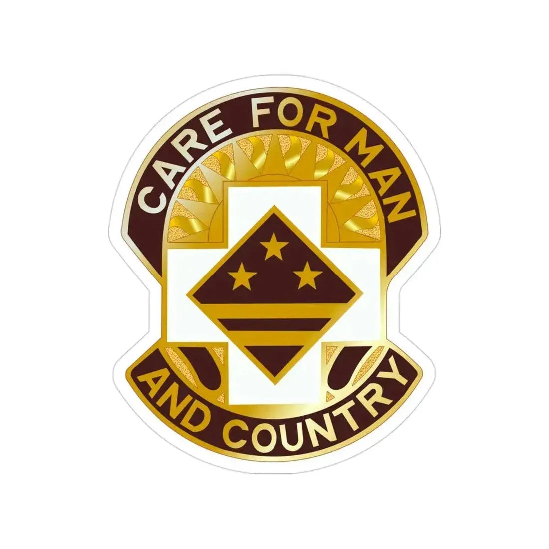 115 Surgical Hospital (U.S. Army) Transparent STICKER Die-Cut Vinyl Decal 3 Inch - The Sticker Space