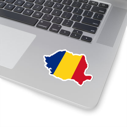 Flag-map of Romania (Oman) STICKER Vinyl Kiss-Cut Decal
