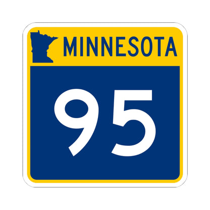 MN-95 (Minnesota) (Road Sign) STICKER Vinyl Kiss-Cut Decal