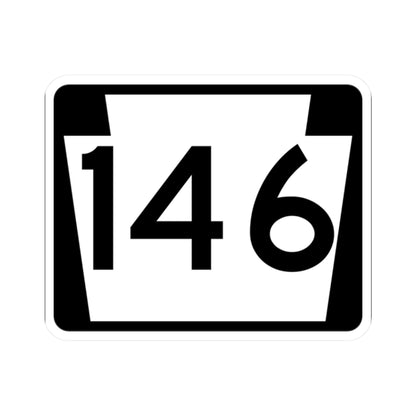 PA-146 (Pennsylvania) (Road Sign) STICKER Vinyl Kiss-Cut Decal