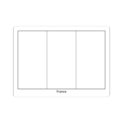 Flag of France colouring page (France) STICKER Vinyl Kiss-Cut Decal