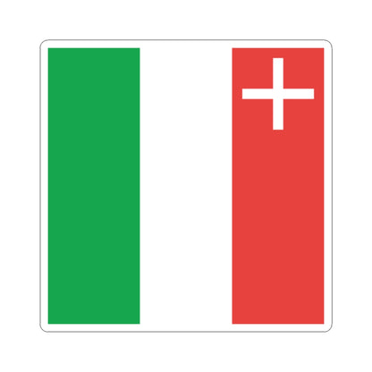 Flag of Canton of Neuchatel (Switzerland) STICKER Vinyl Kiss-Cut Decal