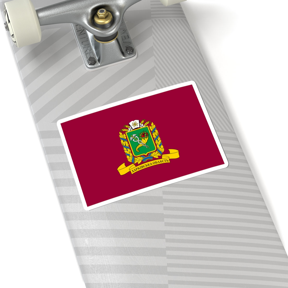 Flag of Kharkiv Oblast Original (Ukraine) STICKER Vinyl Kiss-Cut Decal