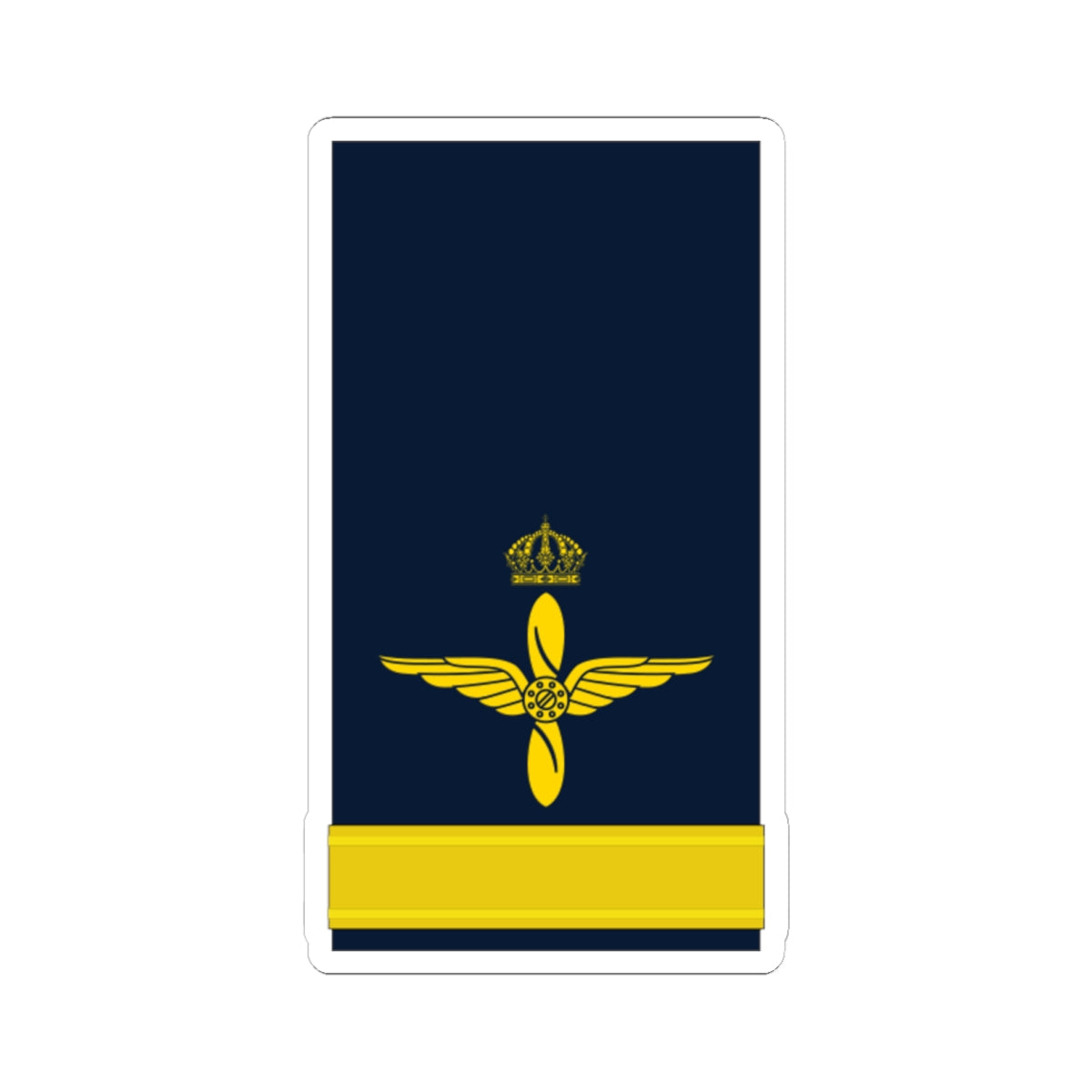 OF 1 Fänrik FV hylsa (Sweden) (Military Rank) STICKER Vinyl Kiss-Cut Decal