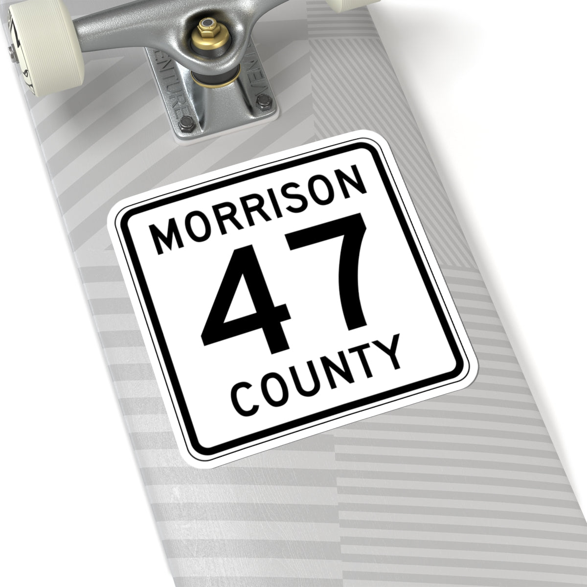 Morrison County Route 47 (Minnesota) (Road Sign) STICKER Vinyl Kiss-Cut Decal