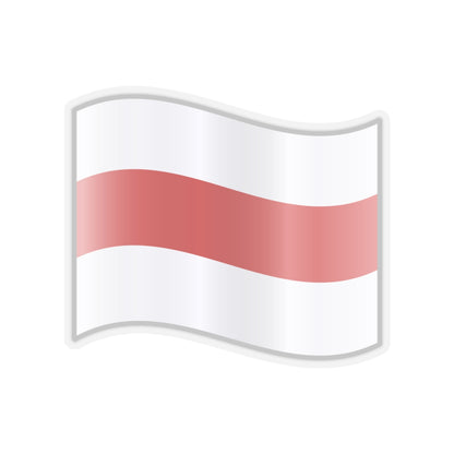 Belarus Flag Badge (Belarus) STICKER Vinyl Kiss-Cut Decal