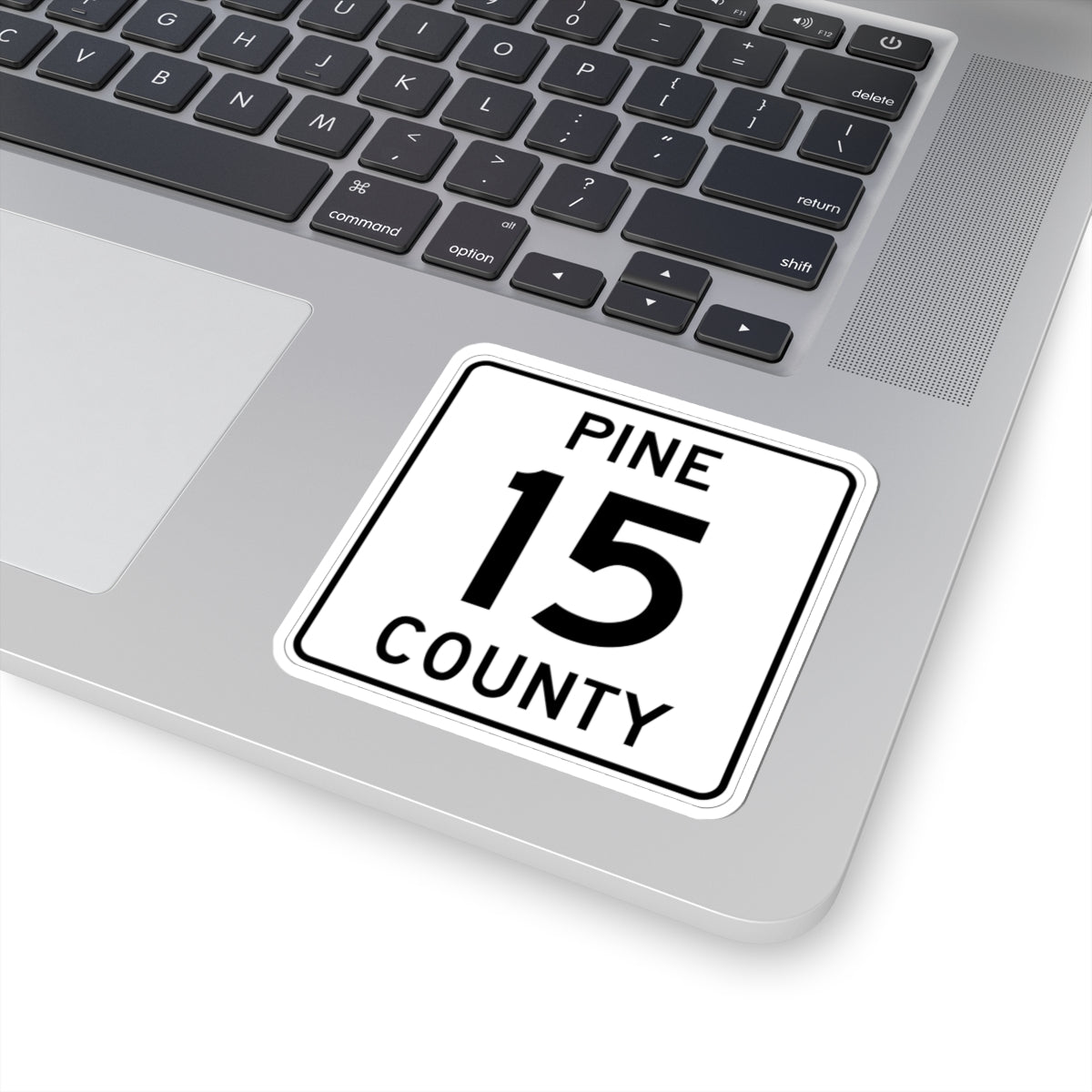 Pine County Route 15 MN (Minnesota) (Road Sign) STICKER Vinyl Kiss-Cut Decal
