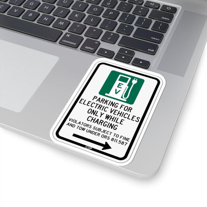 PBOT Road sign P1911R (Oregon) (Road Sign) STICKER Vinyl Kiss-Cut Decal