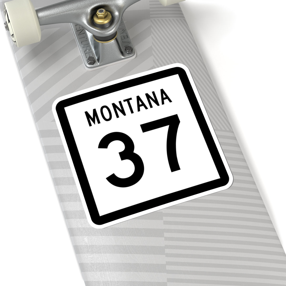 MT-37 (Montana) (Road Sign) STICKER Vinyl Kiss-Cut Decal