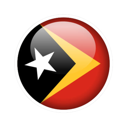 Flag orb East Timor STICKER Vinyl Kiss-Cut Decal