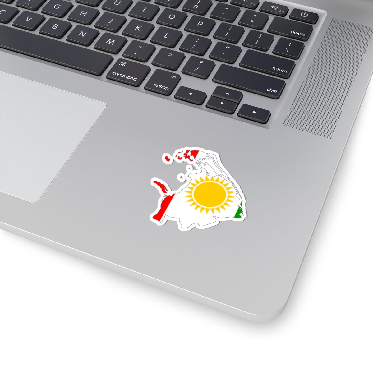 Northern Province Flag-map (Sri Lanka) STICKER Vinyl Kiss-Cut Decal