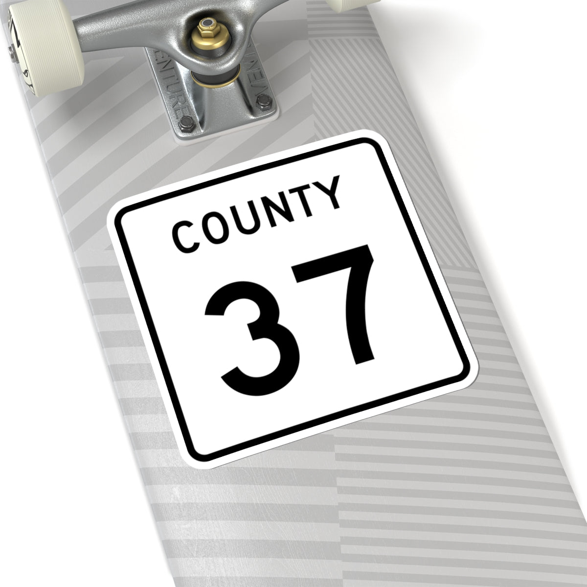 County 37 square (Minnesota) (Road Sign) STICKER Vinyl Kiss-Cut Decal
