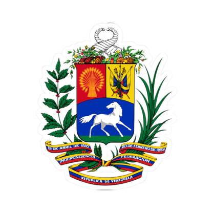 Coat of arms of Venezuela (1954-2006) - STICKER Vinyl Kiss-Cut Decal