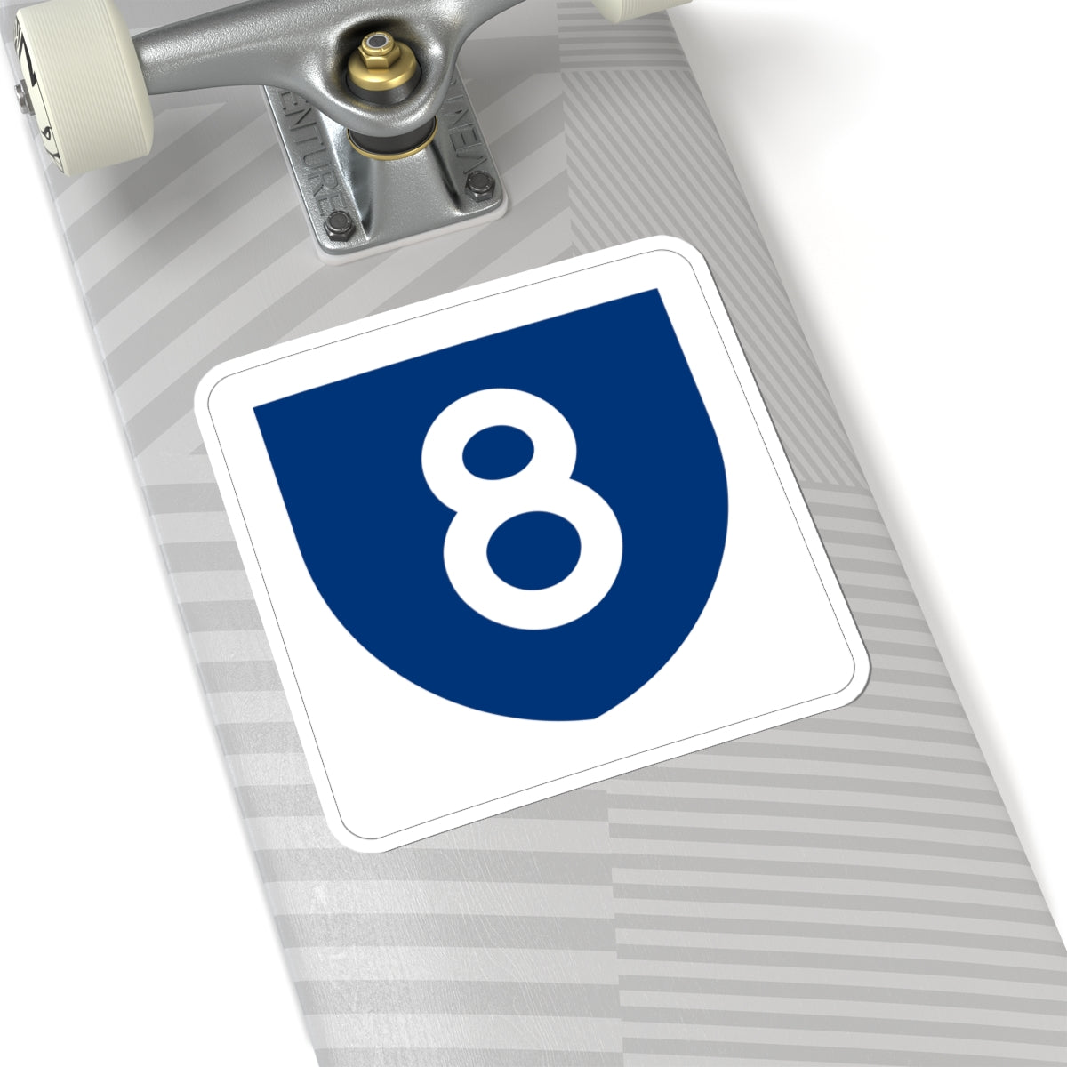 PR primary 8 (Puerto Rico) (Road Sign) STICKER Vinyl Kiss-Cut Decal