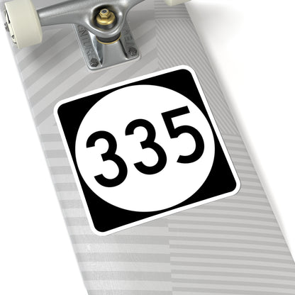 PR tertiary 335 (Puerto Rico) (Road Sign) STICKER Vinyl Kiss-Cut Decal
