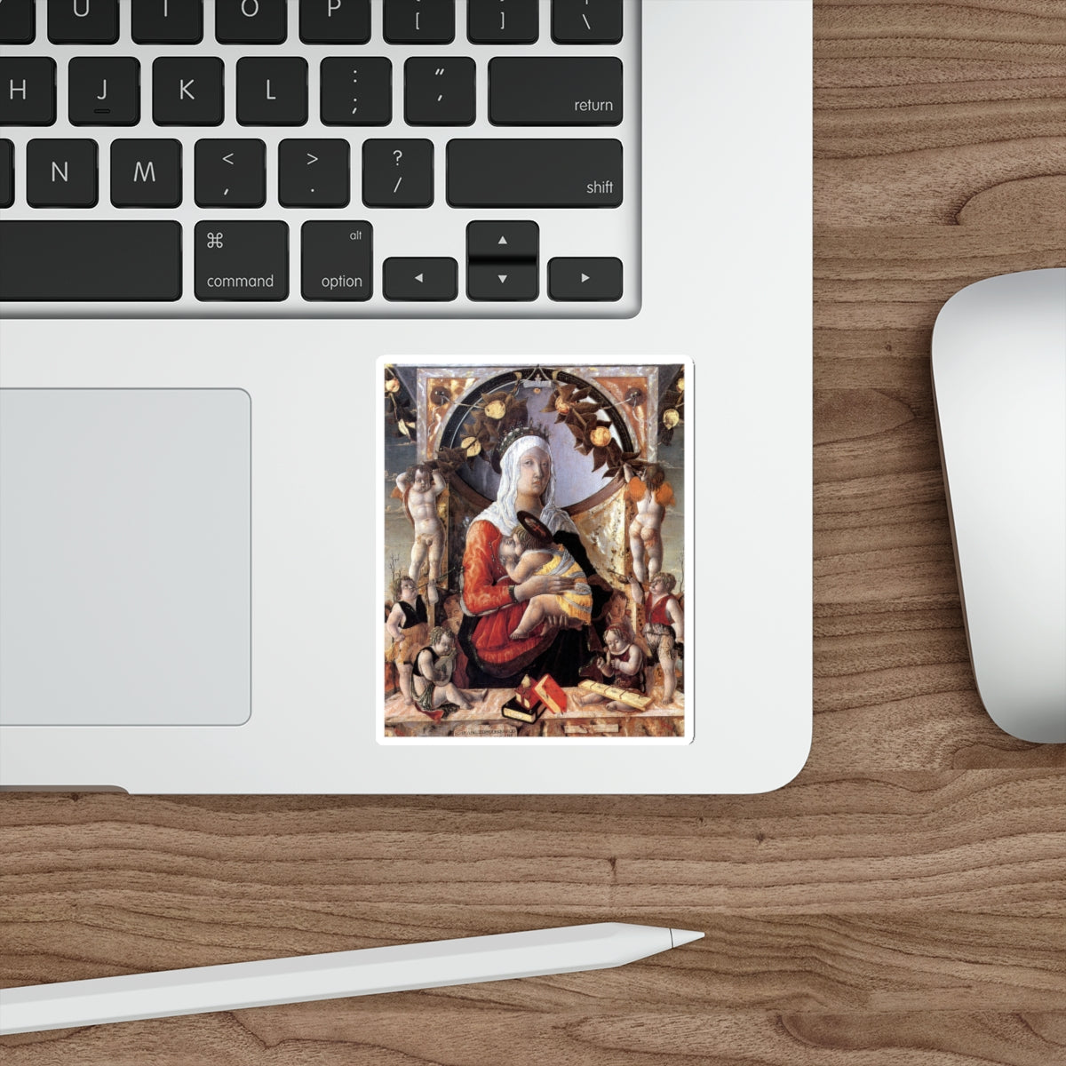 ZOPPO, Marco - Madonna and Child with Angels (Artwork) STICKER Vinyl Die-Cut Decal