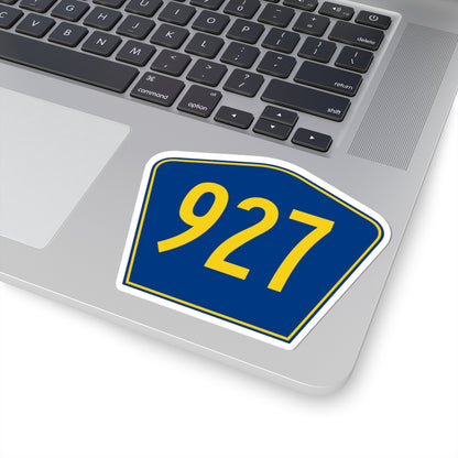 PR secondary 927 (Puerto Rico) (Road Sign) STICKER Vinyl Kiss-Cut Decal