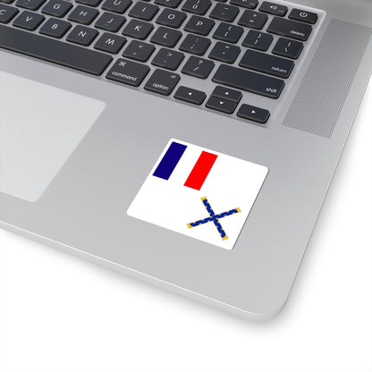 Flag of Marshal of France (France) STICKER Vinyl Kiss-Cut Decal
