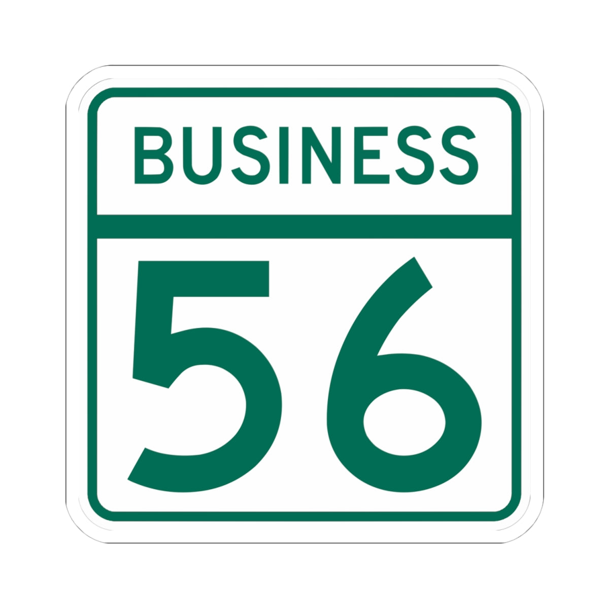 MD Route 56 Business (Maryland) (Road Sign) STICKER Vinyl Kiss-Cut Decal