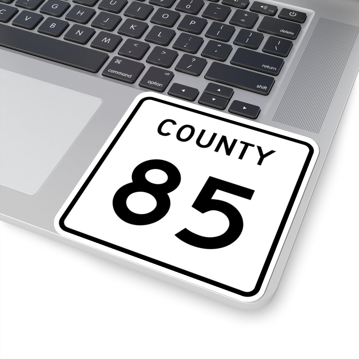 County 85 square (Minnesota) (Road Sign) STICKER Vinyl Kiss-Cut Decal