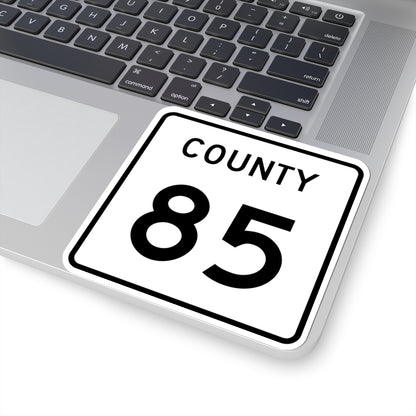 County 85 square (Minnesota) (Road Sign) STICKER Vinyl Kiss-Cut Decal