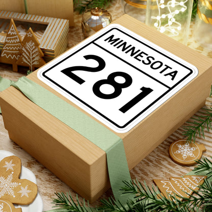 MN-281 1948 (Minnesota) (Road Sign) STICKER Vinyl Kiss-Cut Decal