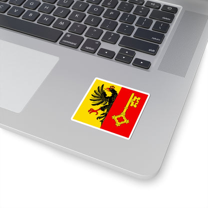 CHE Geneve Flag (Switzerland) STICKER Vinyl Kiss-Cut Decal