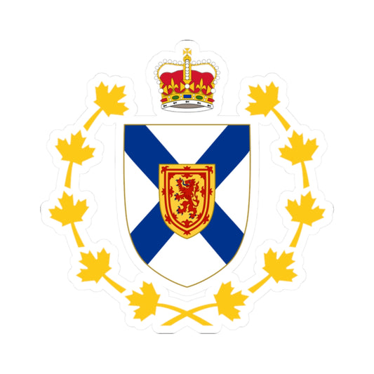 Badge of the Lieutenant-Governor of Nova Scotia (Canada) (Coat of Arms) STICKER Vinyl Kiss-Cut Decal