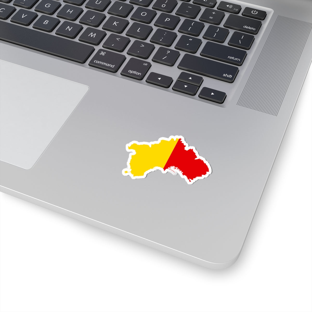 Flag map of Naples (Italy) STICKER Vinyl Kiss-Cut Decal