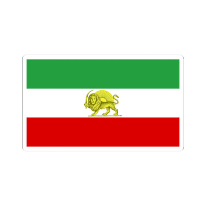 Lion and Sun Tricolor Flag (Iran) STICKER Vinyl Kiss-Cut Decal