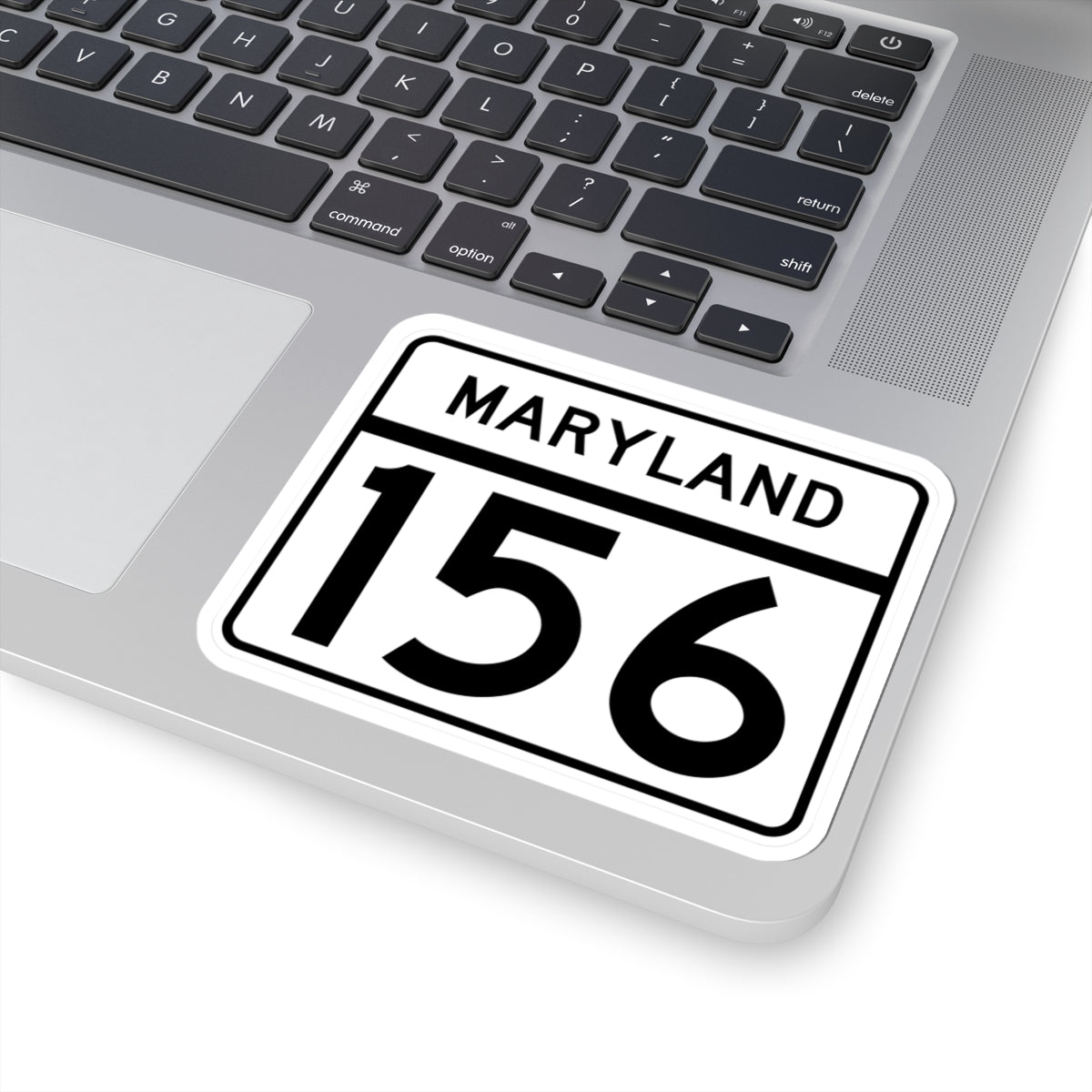 MD Route 156 (Maryland) (Road Sign) STICKER Vinyl Kiss-Cut Decal
