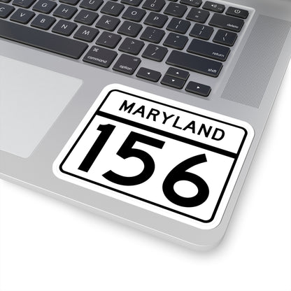 MD Route 156 (Maryland) (Road Sign) STICKER Vinyl Kiss-Cut Decal