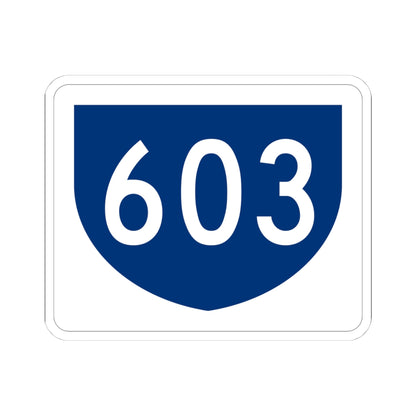 PR primary 603 (Puerto Rico) (Road Sign) STICKER Vinyl Kiss-Cut Decal